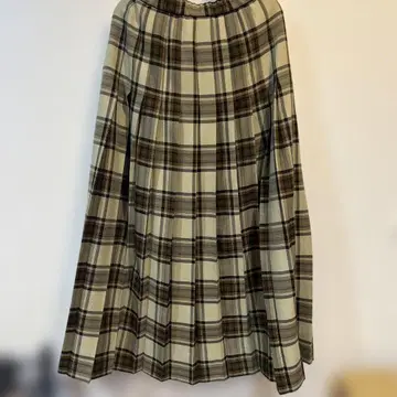체크 무늬 랩스커트 M 사이즈