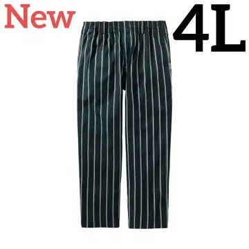 새상품 초발수 셰프 팬츠 4L 네이비 스트라이프