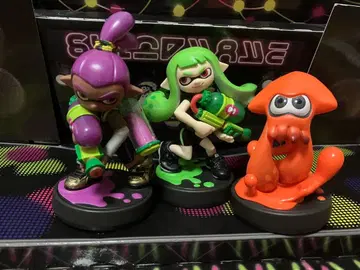 amiibo 라임 그린 걸 퍼플 보이 오렌지 오징어 (스플라툰)