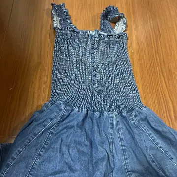 데님 롱 원피스