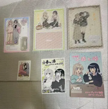 코하루와 미나 아크릴 스탠드 카드 등 묶음 판매 세트