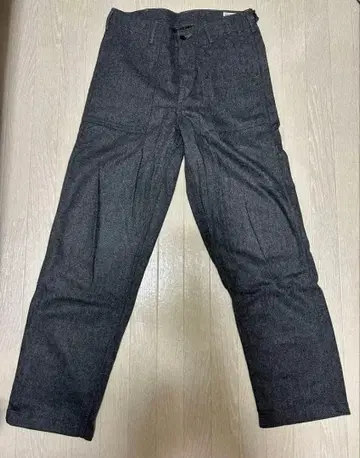 ORSLOW 울 퍼티그 팬츠 사이즈 2 그레이