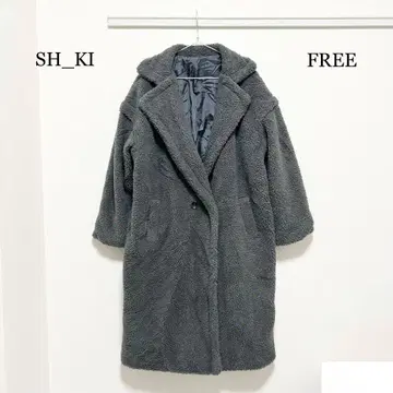 0564 SH_KI 보아 롱 코트 FREE 사이즈 다나카 마야 콜라보