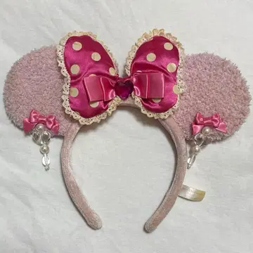 디즈니 미니 핑크 귀찌 머리띠