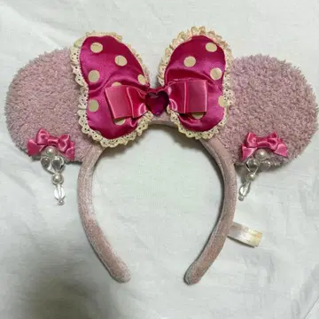 디즈니 미니 핑크 귀찌 머리띠