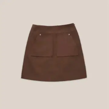 OURO 스웨이드 스커트 브라운