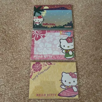 Hello Kitty 키티 하와이 한정판 메모 세트 알로하