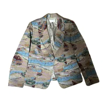 80s Vintage Ottio Gobelin Beach Blazer