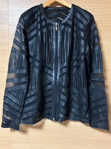 양가죽 GENUINE LEATHER 블루종