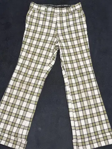 [ 빈티지/USA ] FARAH 체크 무늬 플레어 팬츠 M 상당