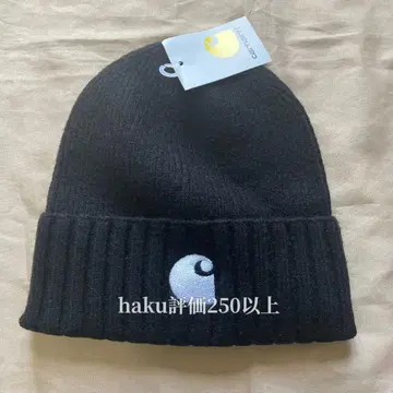 Carhartt 블랙 니트 모자