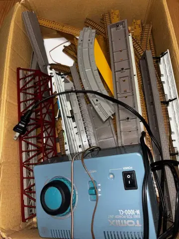 N 게이지 선로, 리모컨, 역, 고가교, 세트!