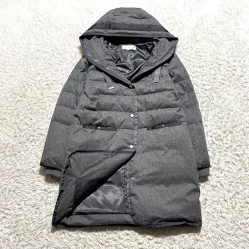 [ 새상품급 ] 두클라쎄 그로그랭 사용 다운 코트 후드 부착