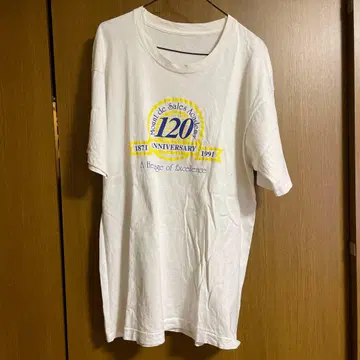 120주년 기념 화이트 T셔츠