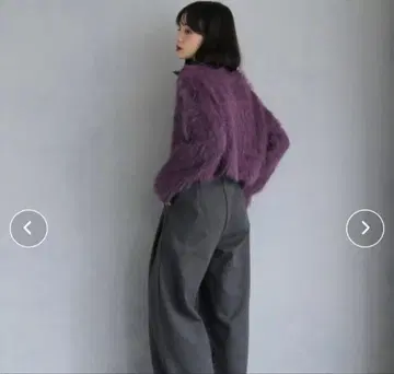 택 포함 새상품 즉시 구매 cheriella/숏 샤기 니트/M/591