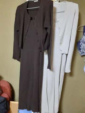 GU [1회 착용] 멀티 웨이 리브 니트 원피스 XL 2벌 세트