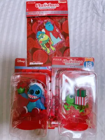 2025년 디즈니 픽사 크리스마스 오너먼트 3개 세트 박스 포함
