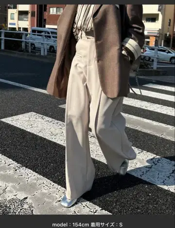 chuclla 와이드 플레어 볼륨 슬랙스