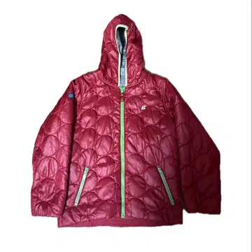 Vintage Hooded Berry Red Quilted Jacket