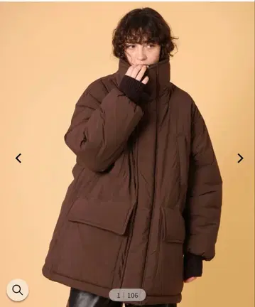 DISPATCHER NO.8 스탠드 칼라 패딩 하프 코트