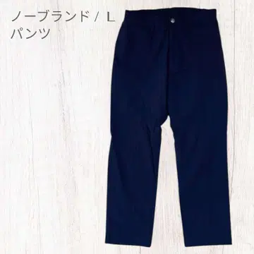 무지 캐주얼 팬츠 센터 심 스트레치 허리밴딩 L 사이즈