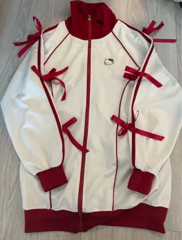 헬로키티 리본 저리 슬리브 리본 ZIP 미니 원피스 시부야 109