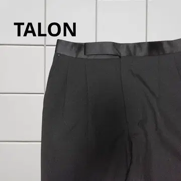 70s 블랙 사이드 라인 슬랙스 Talon