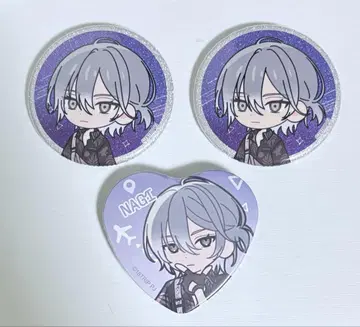 18trip 에이트리 하치노야 나기 캔뱃지 3점