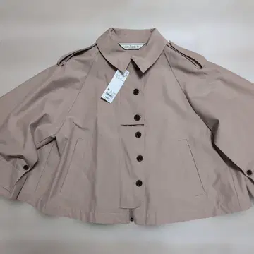 GU rokh 숏 케이프 코트 XL 베이지