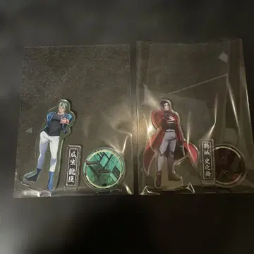 휴먼버그 대학 아크릴 스탠드 우류 타츠오미 츠루기 시노부 2개 세트