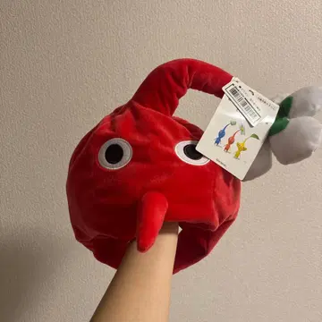 피크민 코스튬 모자 빨간 피크민