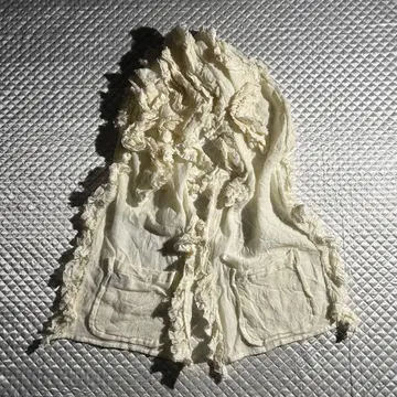 트리코 archive 울 융모 프릴 머플러 포켓 화이트