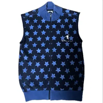 90s FUBU Remake Star Pattern Vest Zip Up