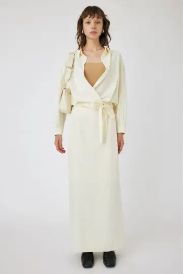 MOUSSY SATIN MAXI TIGHT 스커트