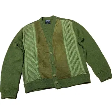 60s TOWNCRAFT 빈티지 가디건 울 스웨이드 S