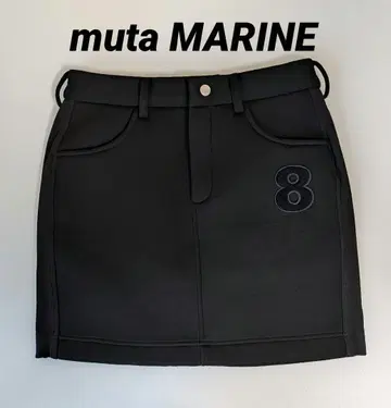 무타 마린 muta MARINE 종이 니트 골프 스커트 사이즈 M