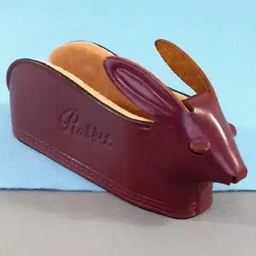 천연 가죽 토끼 안경 스탠드 소가죽 사양