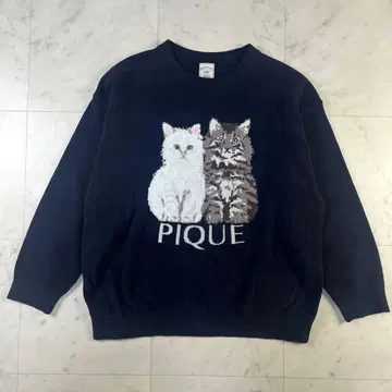 gelato pique 트윈 캣 자카드 풀오버