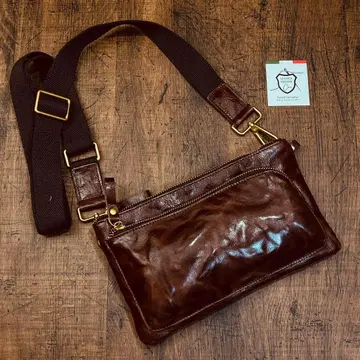 미니 숄더백 남성용 소가죽 가죽 사선 크로스 사코슈 새상품 무료배송