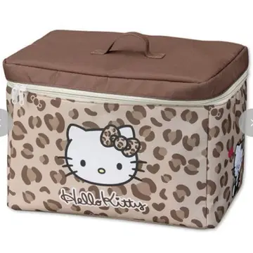 헬로키티 레오파드 무늬 수납 박스