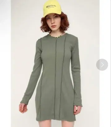 긴팔 니트 원피스 폴리에스테르 100% SLY 데미지