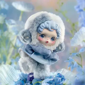 스컬 팬더 인상파 dew popmart 봉제 인형 펜던트