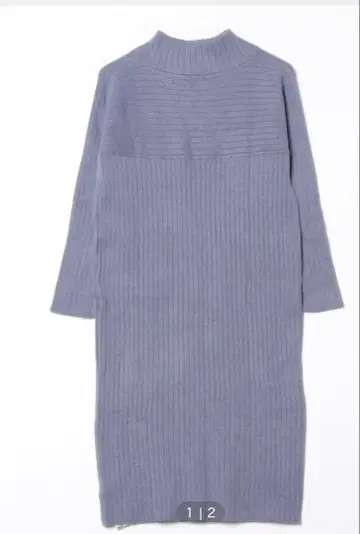 편안함과 세련됨을 갖춘 성인 컬러 니트 원피스 롱