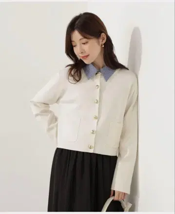 PROPORTION BODY DRESSING 실크 혼방 니트 가디건