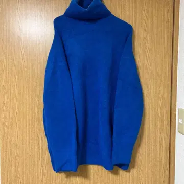 ZARA 파랑 터틀넥 스웨터 M