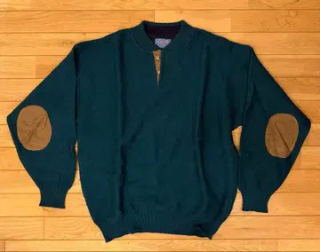 PENDLETON 버튼 스냅 니트 가죽 패치