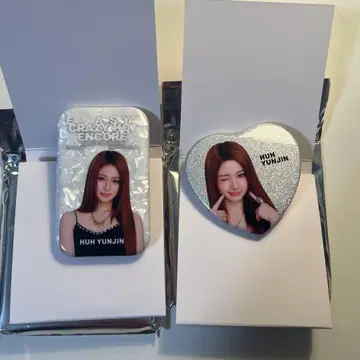 르세라핌 도쿄돔 윤진 캔뱃지 2개 세트