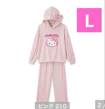 새상품 키티 레오파드 핑크 셋업 룸웨어 홈웨어 갸루