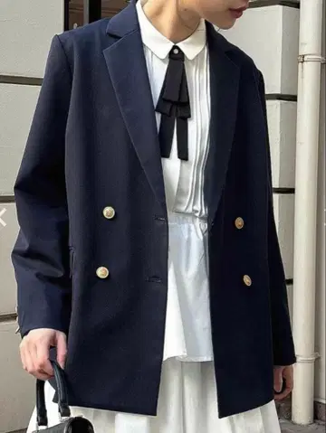 an another angelus 골드 버튼 더블 자켓