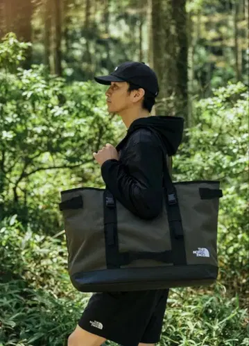 THE NORTH FACE 올리브 그린 토트백 방수